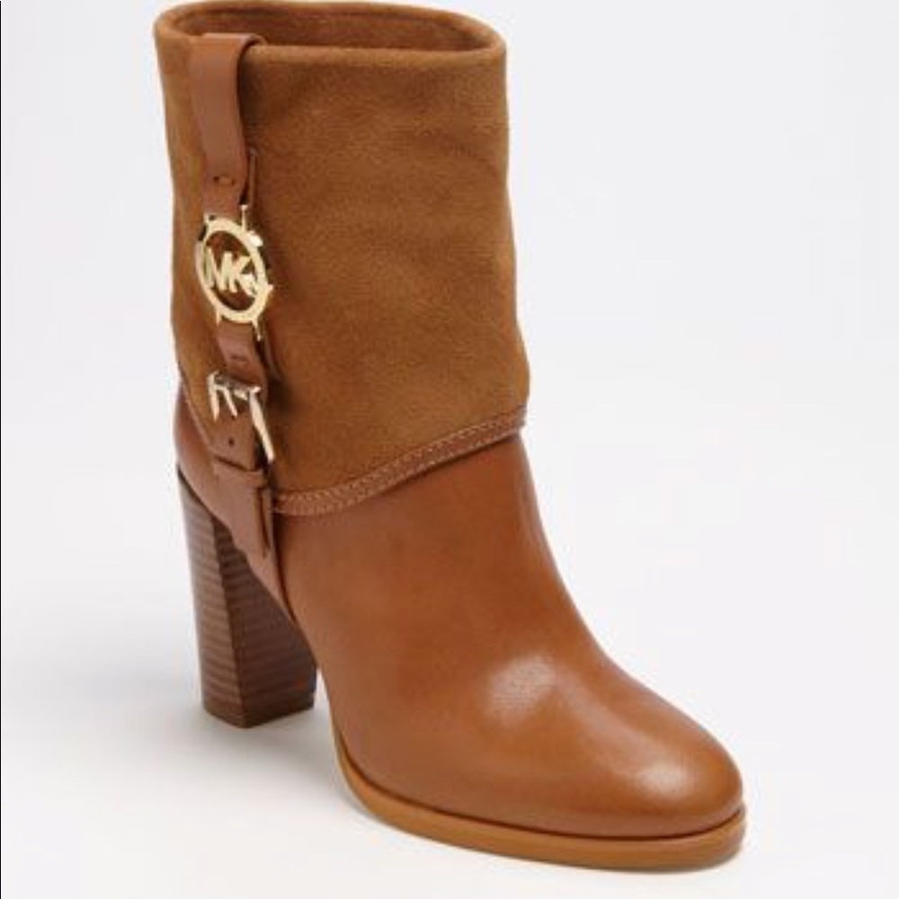 Michael Kors Fulton Bootie - Luggage (Tan) 7.5